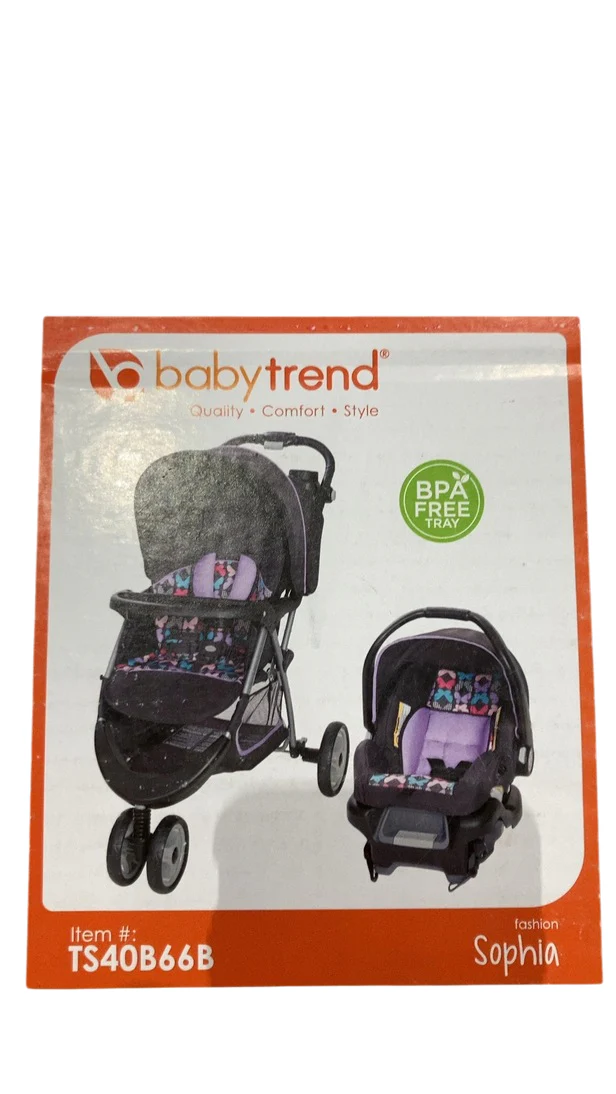 Baby Trend EZ Ride Stroller Travel System, 2024, Regular, Sophia Purple - Image 2