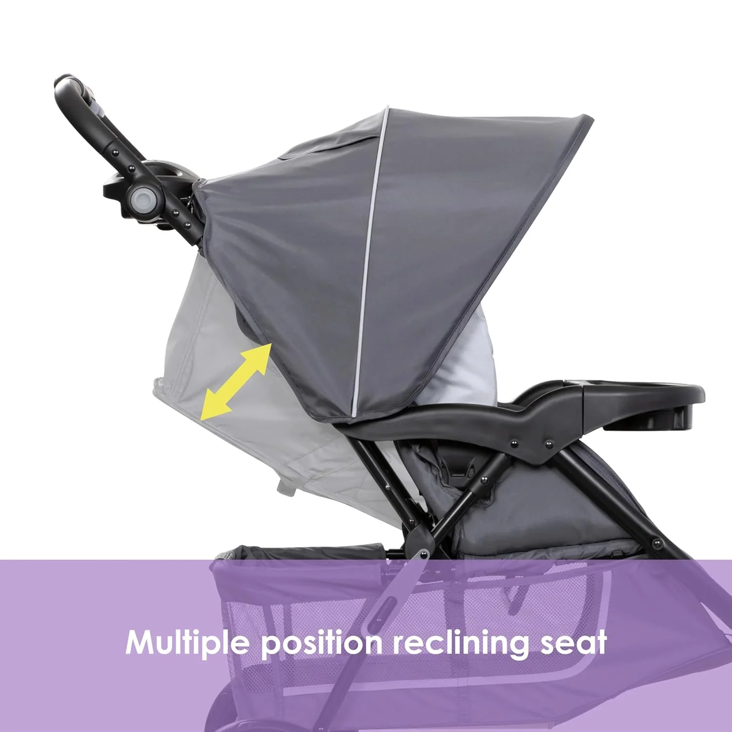 Baby Trend EZ Ride Stroller Travel System, Regular, 2025, Dash Grey - Image 2