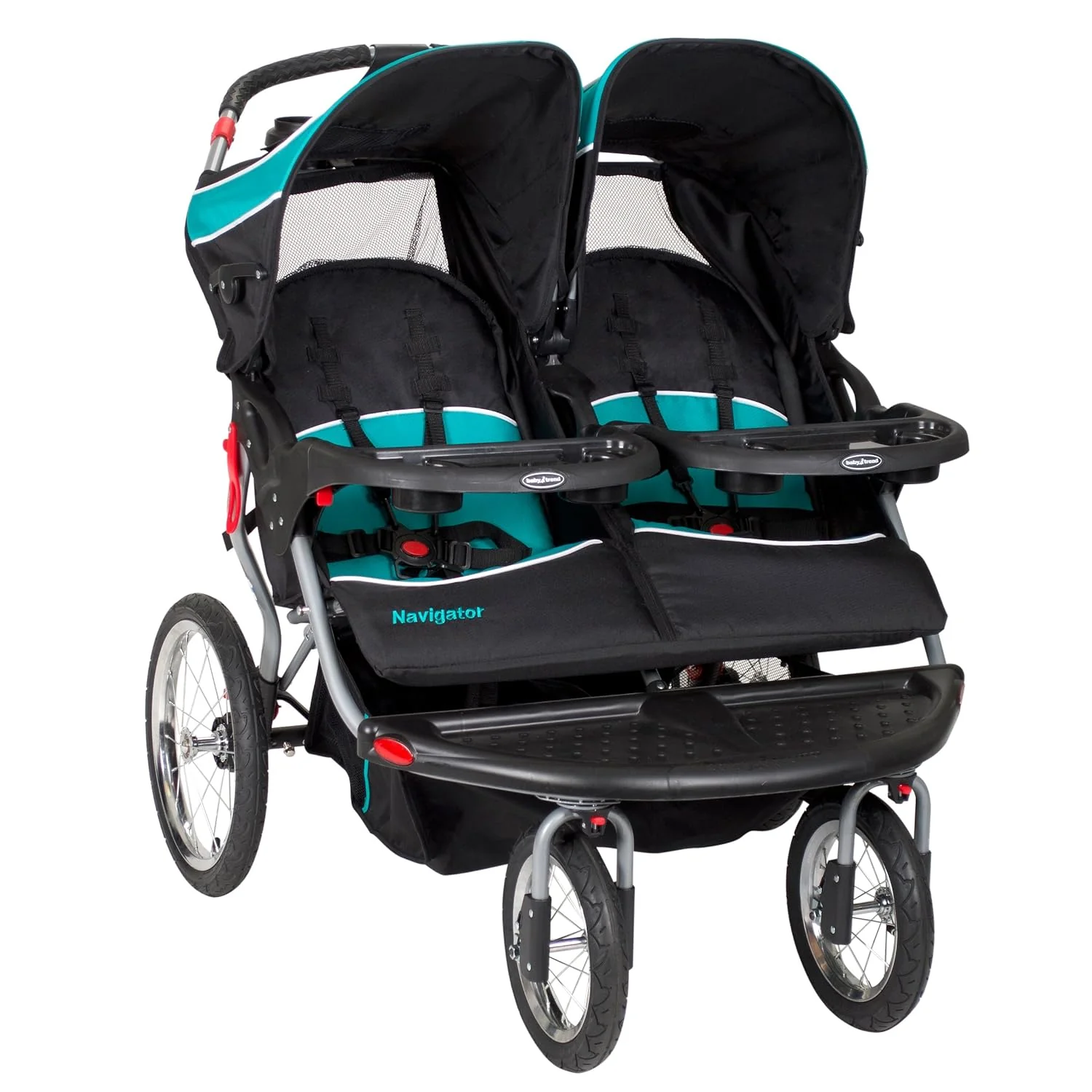 Baby Trend Navigator Double Jogger Stroller, 2025, Regular, Tropic