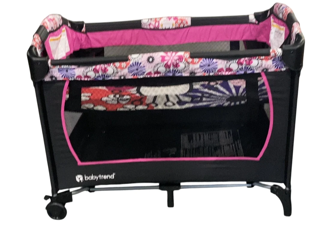 Baby Trend Nursery Center Playard, Floral Garden