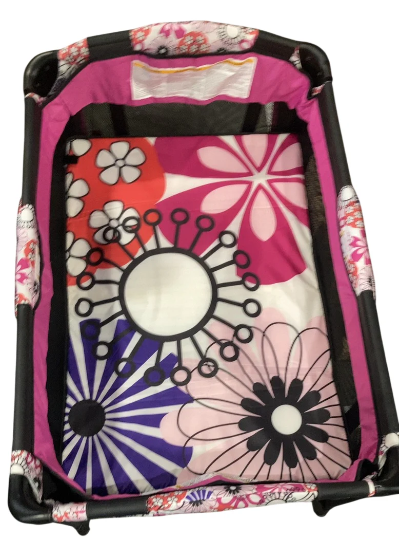 Baby Trend Nursery Center Playard, Floral Garden - Image 3