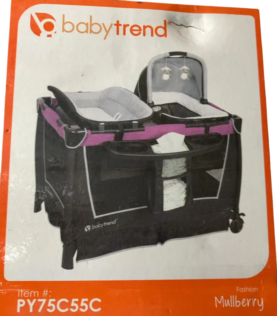 Baby Trend Retreat Nursery Center Playard, Mulberry - Image 2