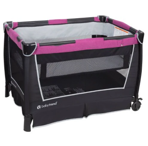 Baby Trend Retreat Nursery Center Playard, Mulberry - Image 2