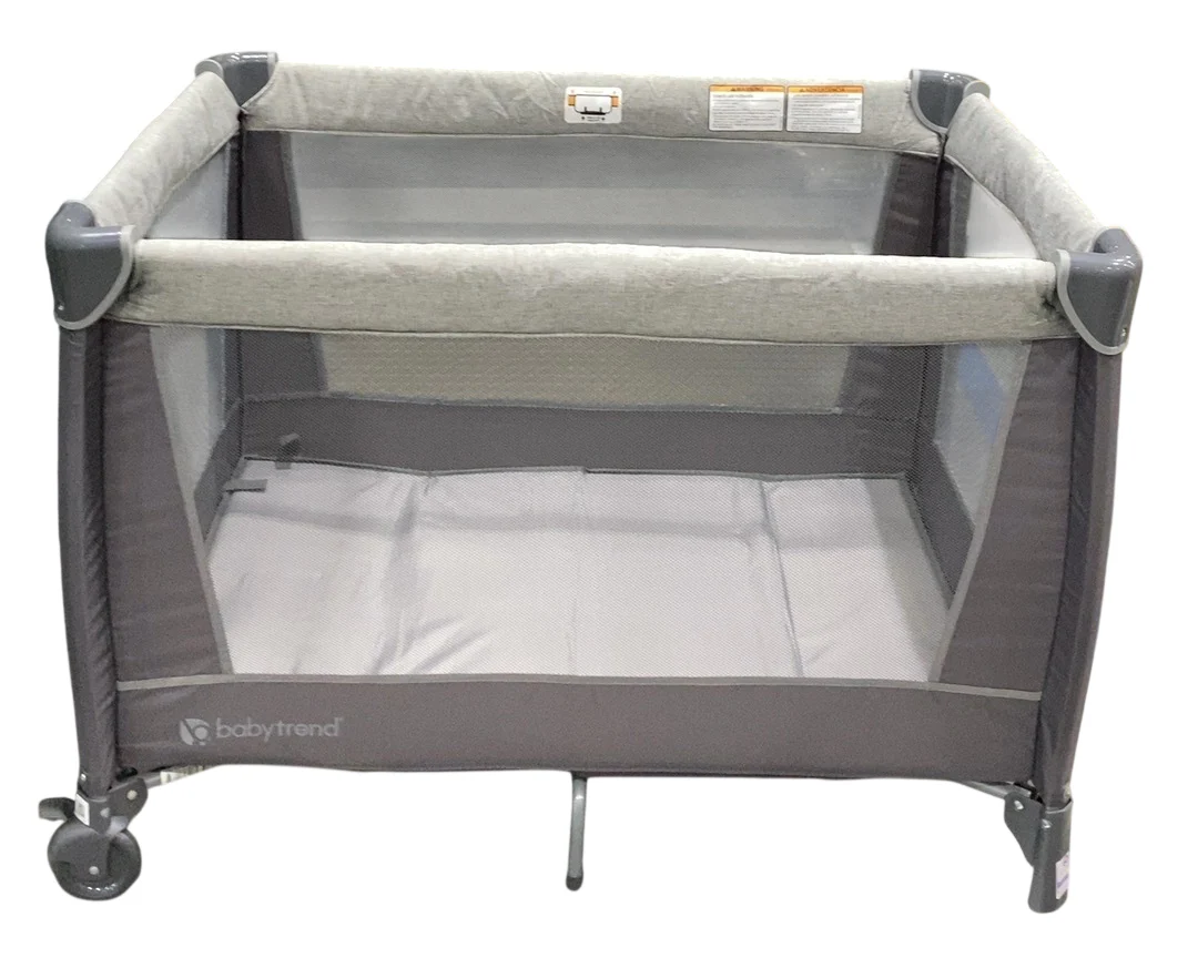 Baby Trend Simply Smart Nursery Center Playard, 2.0, Shale Gray