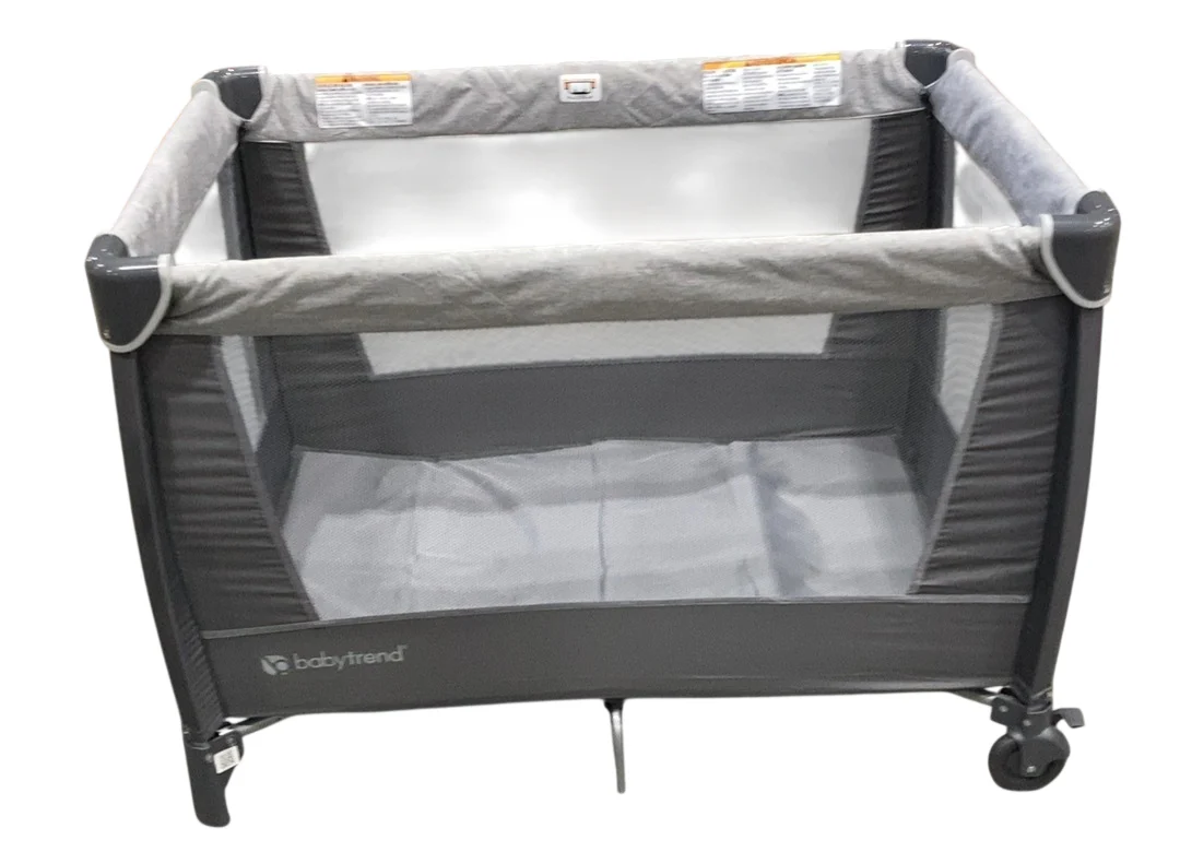 Baby Trend Simply Smart Nursery Center Playard, 2.0, Shale Gray