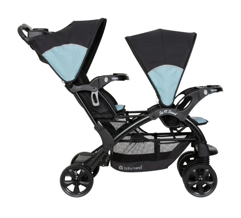 Baby Trend Sit N Stand Double Stroller, Desert Blue, 2025 - Image 2