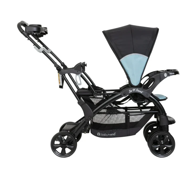 Baby Trend Sit N Stand Double Stroller, Desert Blue, 2025 - Image 3