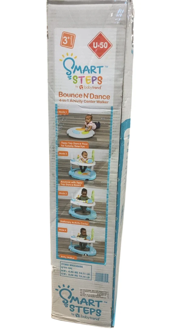 Baby Trend Smart Steps Bounce N' Dance 4-in-1 Activity Center Walker, Harmony Fun - Image 3