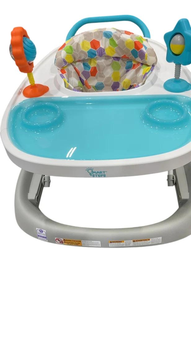 Baby Trend Smart Steps Dine N’ Play 3-in-1 Feeding Walker, Hexagon Dots - Image 2