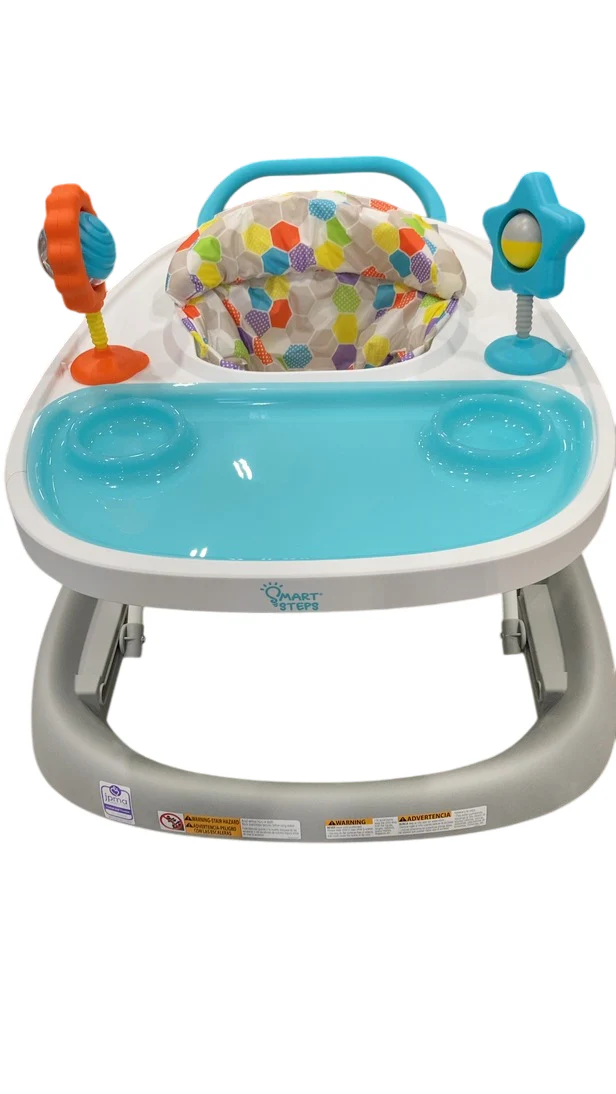 Baby Trend Smart Steps Dine N’ Play 3-in-1 Feeding Walker, Hexagon Dots - Image 3