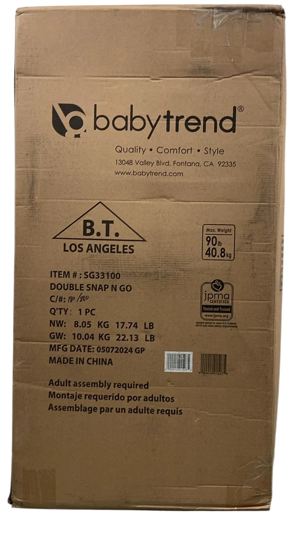 Baby Trend Snap-n-Go Double Universal Infant Car Seat Stroller, 2024 - Image 2