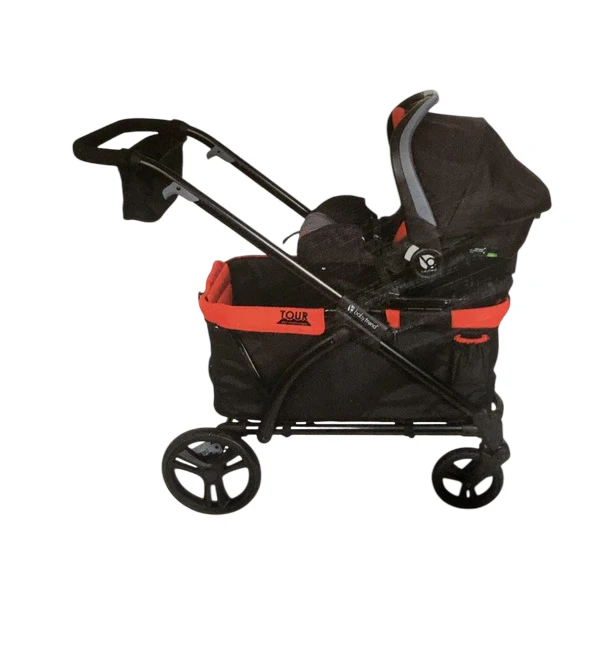 Baby Trend Tour 2-in-1 Stroller Wagon, 2024, Mars Red - Image 2