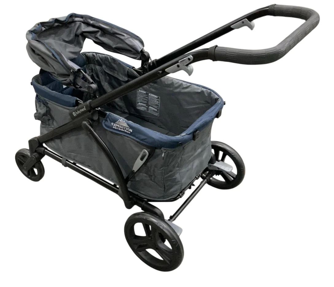 Baby Trend Tour LTE 2-in-1 Stroller Wagon, 2023, Smokey Navy - Image 2