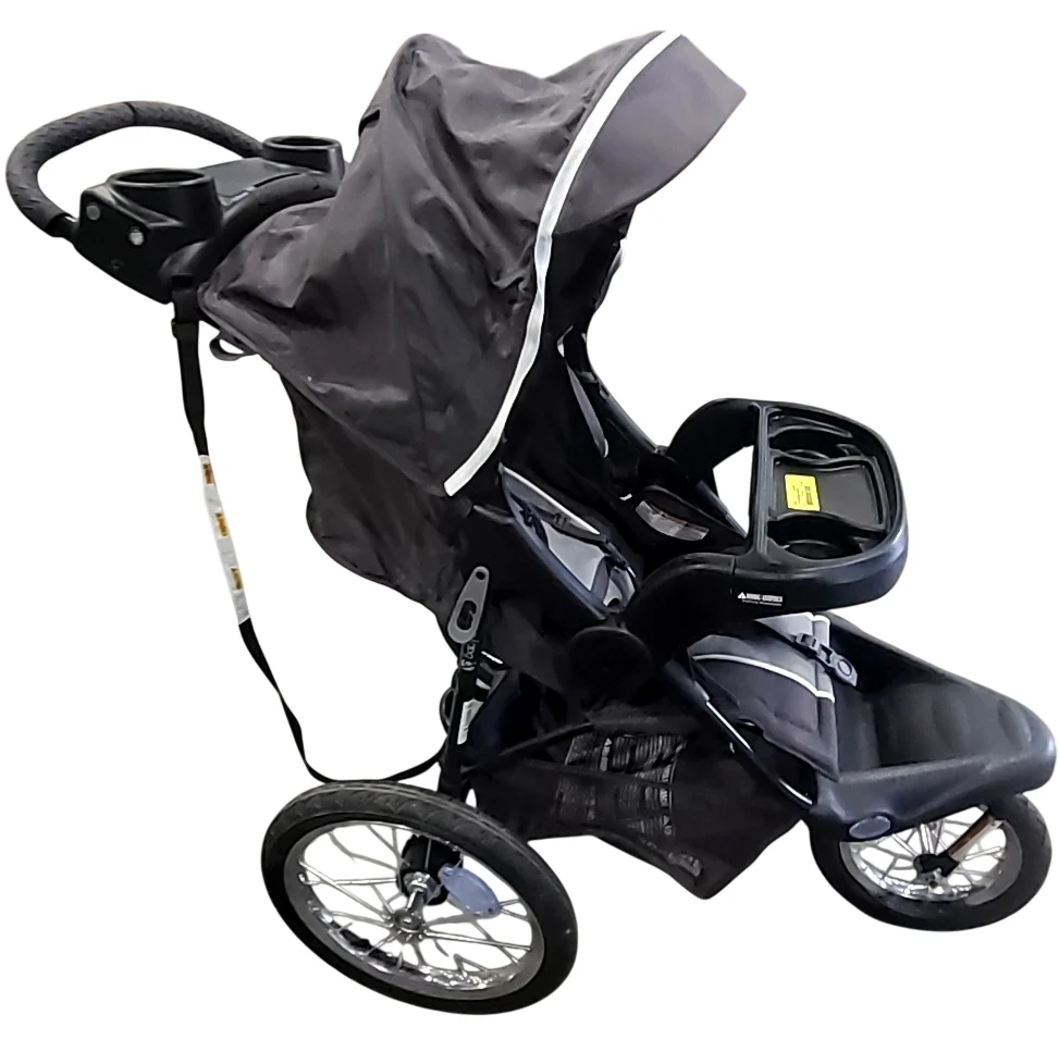 Baby Trend XCEL-R8 PLUS Jogging Stroller with LED Lights, Liberty Grey - Image 3