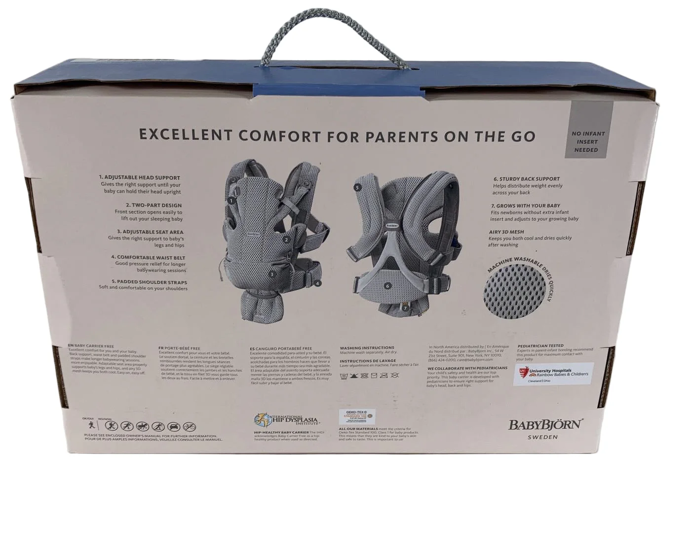 BabyBjorn Baby Carrier Free 3D Mesh, Anthracite - Image 2