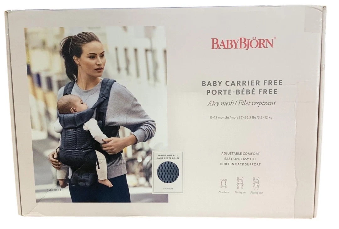 BabyBjorn Baby Carrier Free 3D Mesh, Anthracite - Image 5