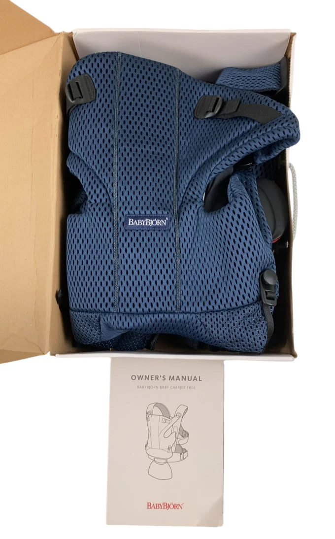 BabyBjorn Baby Carrier Free 3D Mesh, Navy Blue