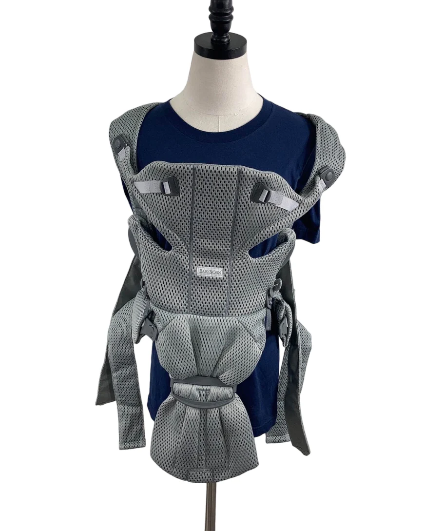 BabyBjorn Baby Carrier Free 3D Mesh, Grey - Image 2