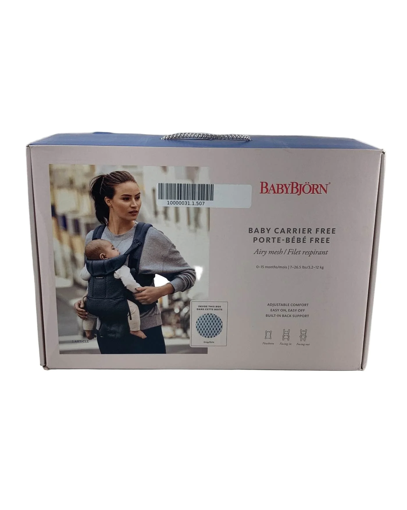BabyBjorn Baby Carrier Free 3D Mesh, Grey - Image 4