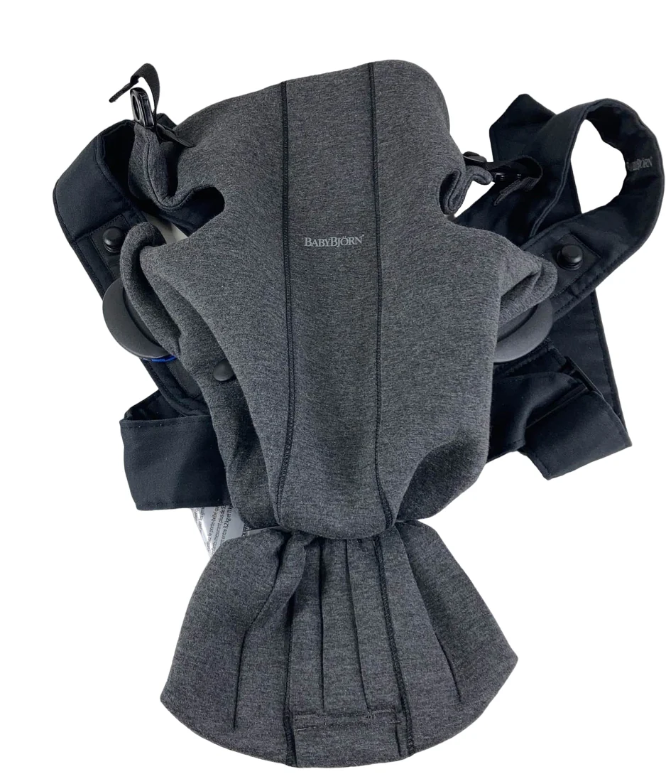 BabyBjorn Baby Carrier Mini, Charcoal Gray 3D Jersey - Image 2