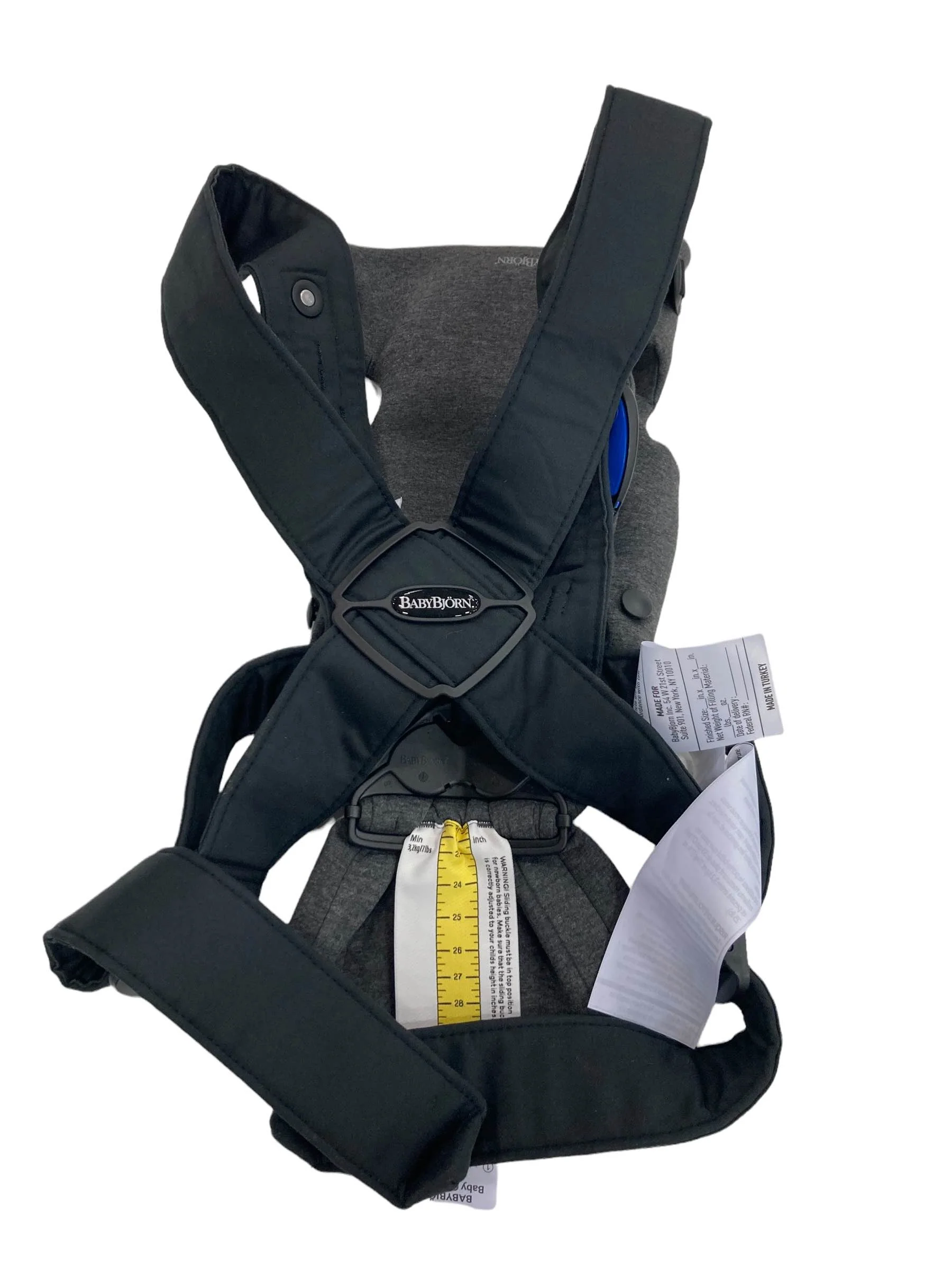 BabyBjorn Baby Carrier Mini, Charcoal Gray 3D Jersey - Image 2