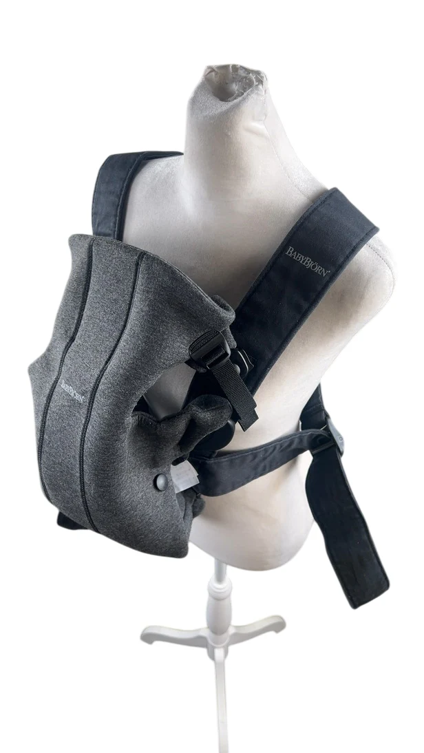 BabyBjorn Baby Carrier Mini, Charcoal Gray 3D Jersey - Image 5