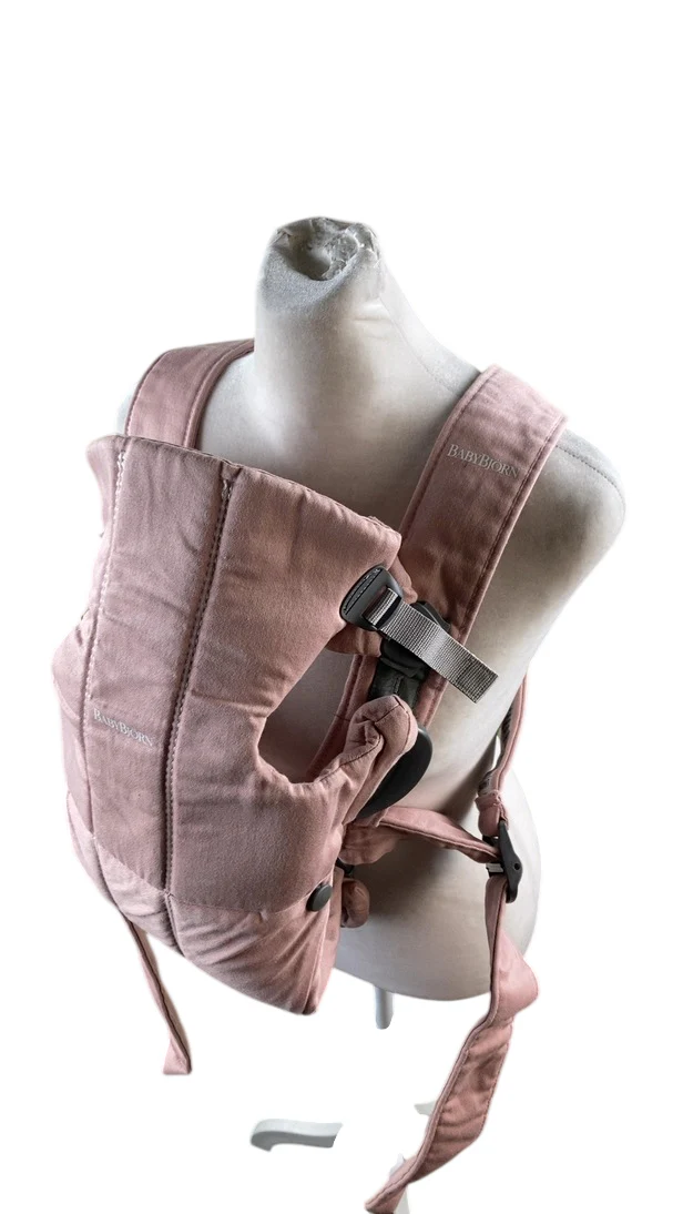 BabyBjorn Baby Carrier Mini, Dusty Pink Woven - Image 5