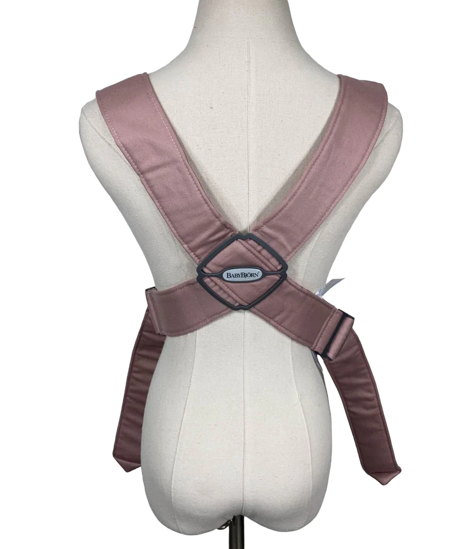 BabyBjorn Baby Carrier Mini, Dusty Pink Woven - Image 4