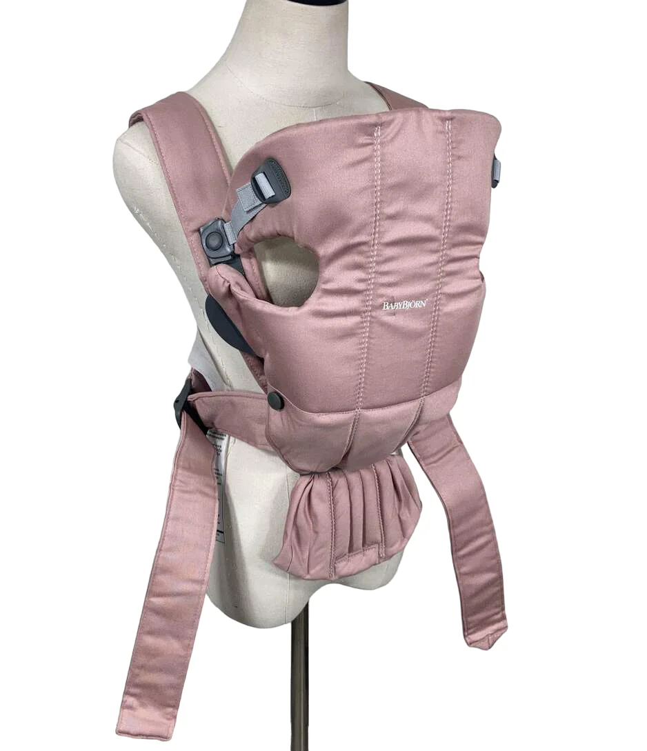 BabyBjorn Baby Carrier Mini, Dusty Pink Woven - Image 6