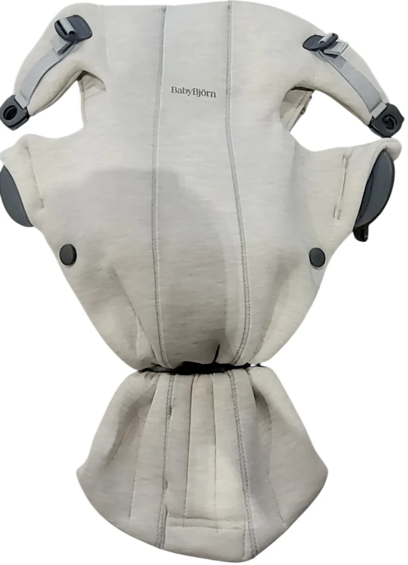 BabyBjorn Baby Carrier Mini, Light Beige 3D Jersey - Image 2