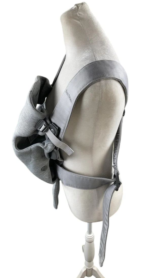 BabyBjorn Baby Carrier Mini, Light Gray 3D Jersey - Image 4
