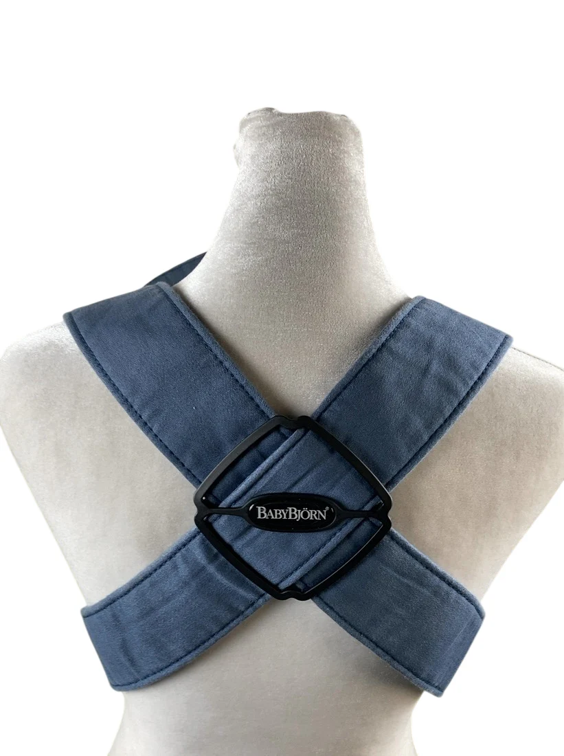 BabyBjorn Baby Carrier Mini, Vintage Indigo Woven - Image 3