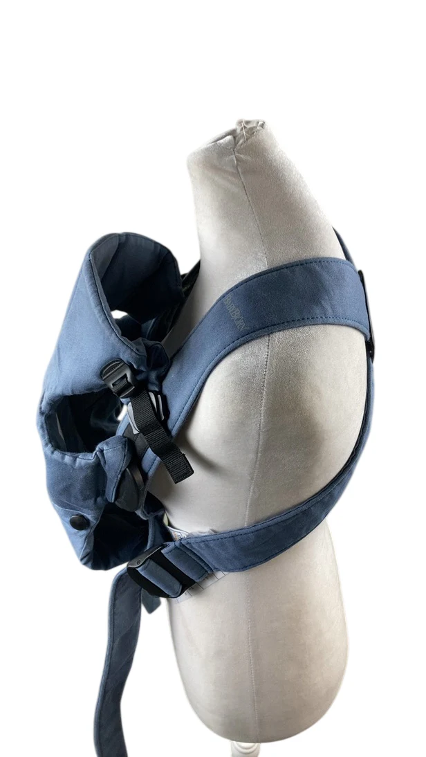 BabyBjorn Baby Carrier Mini, Vintage Indigo Woven - Image 4