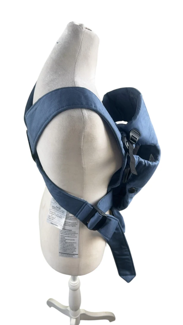 BabyBjorn Baby Carrier Mini, Vintage Indigo Woven - Image 3