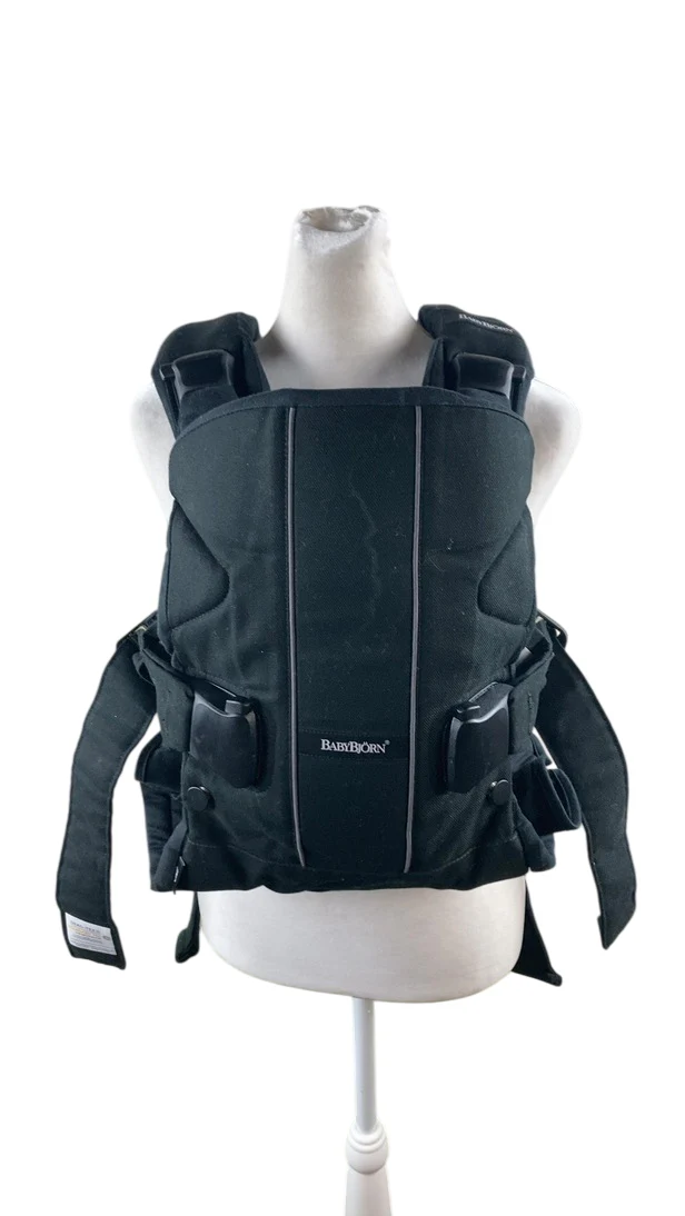 BabyBjorn Baby Carrier One, Black Cotton Mix
