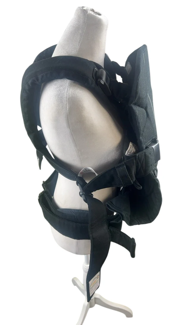 BabyBjorn Baby Carrier One, Black Cotton Mix - Image 2