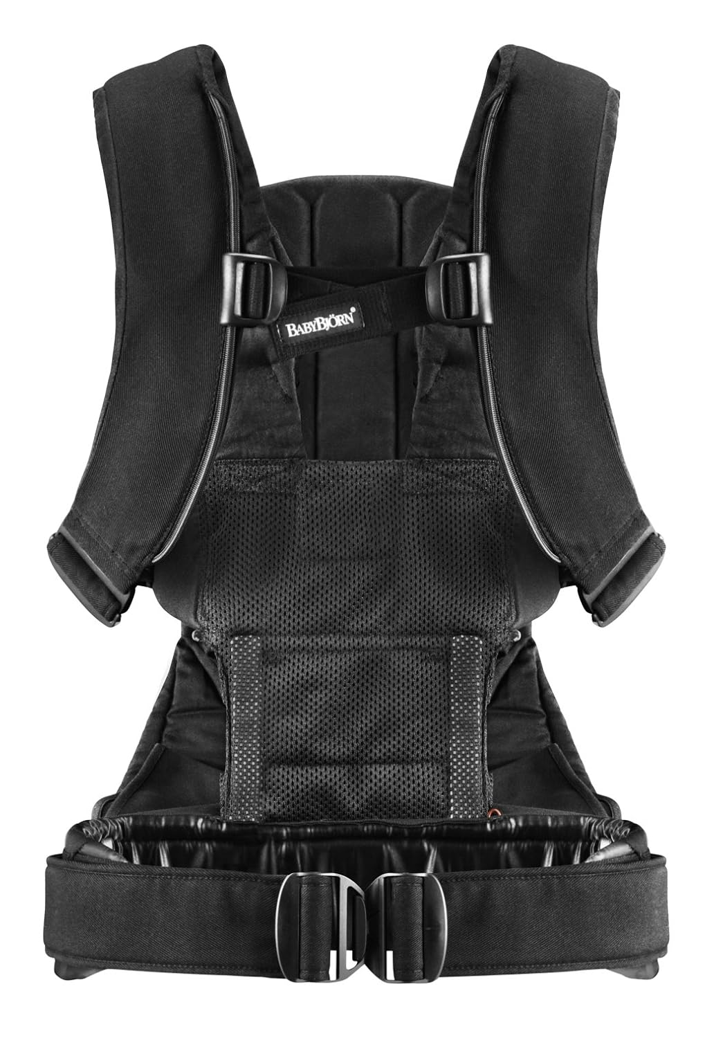 BabyBjorn Baby Carrier One, Black Cotton Mix - Image 3
