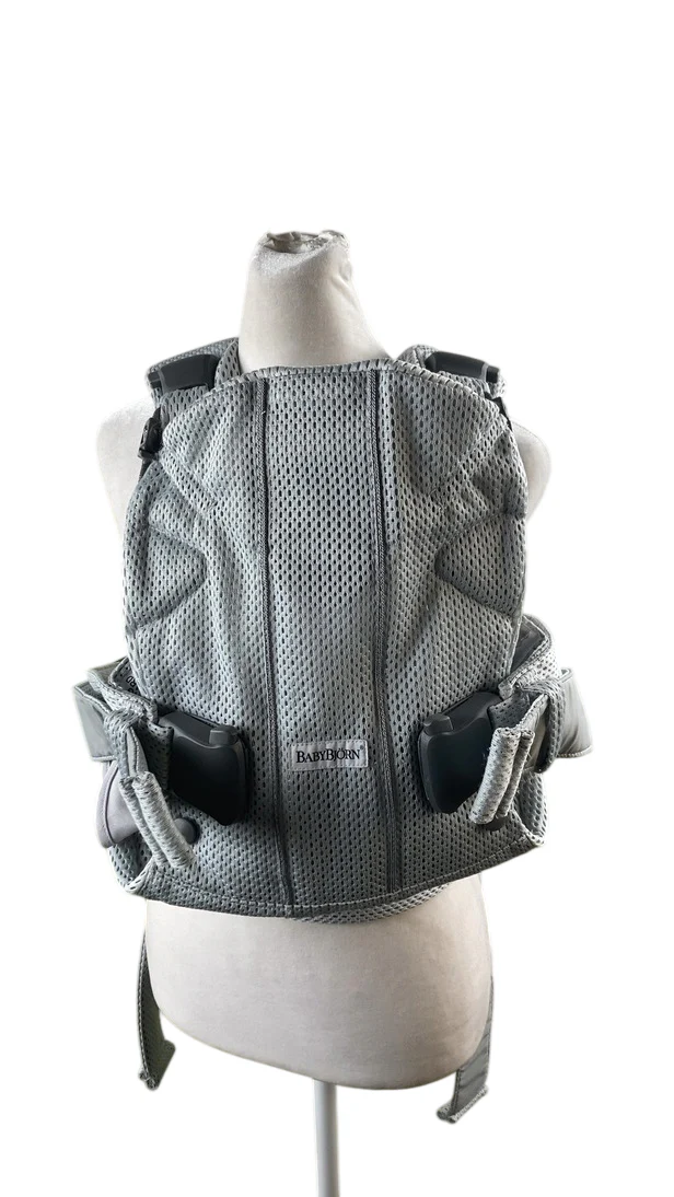 BabyBjorn Baby Carrier One, Silver Mesh - Image 2