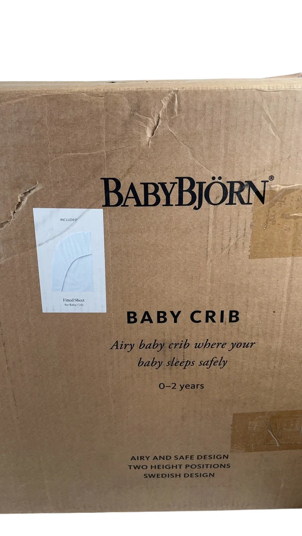 BabyBjorn Baby Crib 2-n-1, White - Image 3