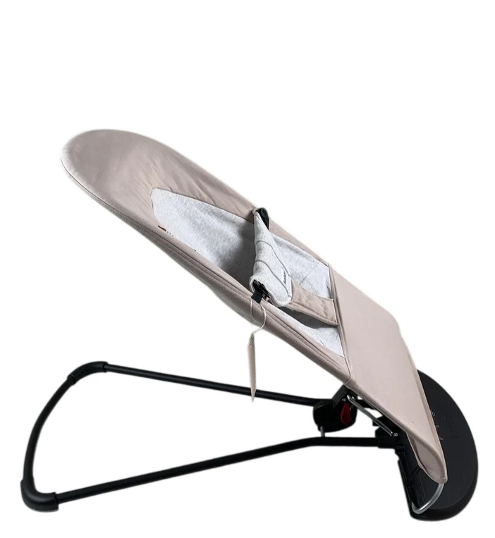 BabyBjorn Bouncer Balance Soft, Beige/Gray, Black Frame - Image 3