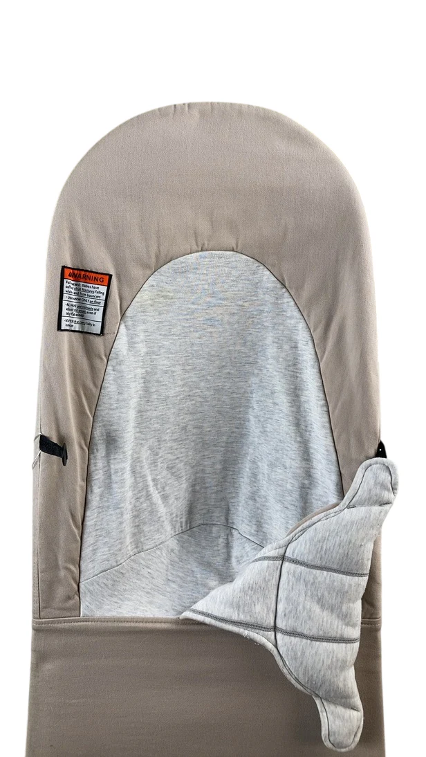 BabyBjorn Bouncer Balance Soft, Beige/Gray, Black Frame - Image 4