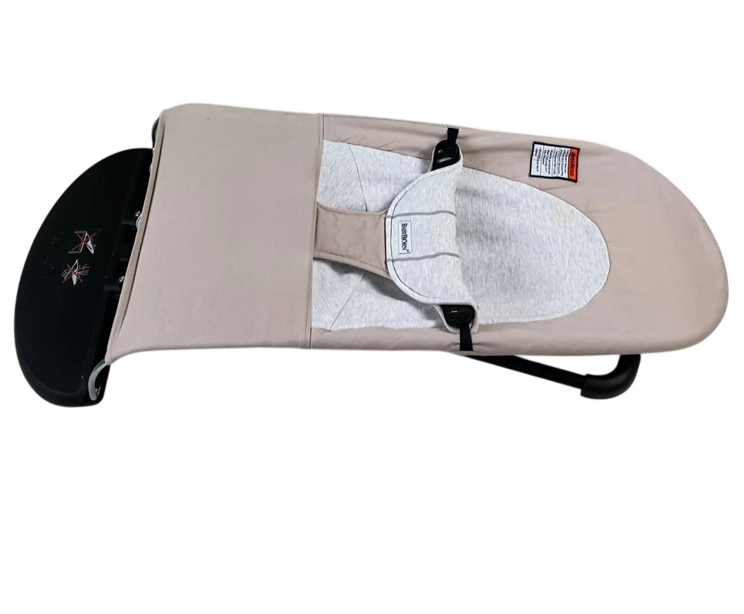 BabyBjorn Bouncer Balance Soft, Beige/Gray, Black Frame - Image 7