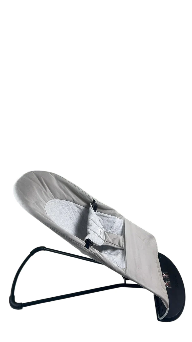BabyBjorn Bouncer Balance Soft, Beige/Gray, Black Frame - Image 3