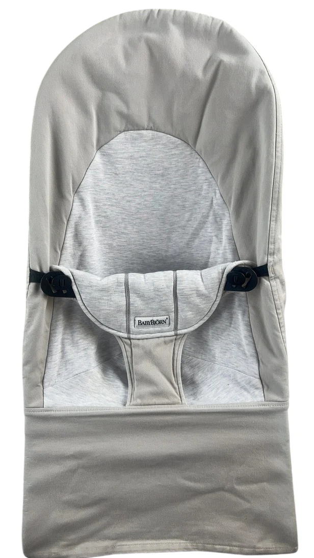 BabyBjorn Bouncer Balance Soft, Beige/Gray, Black Frame - Image 5