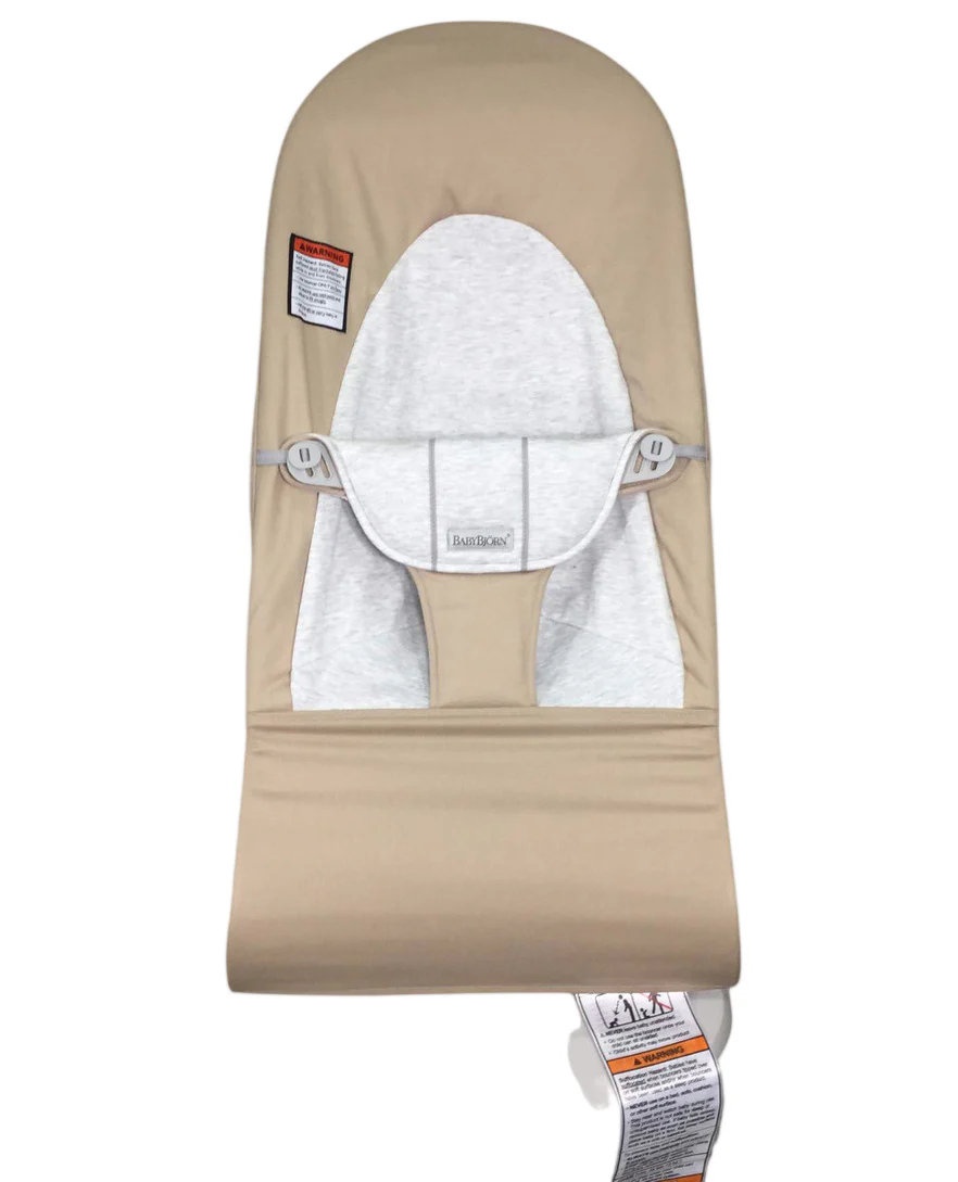 BabyBjorn Bouncer Balance Soft, Beige/Gray, Light Gray Frame