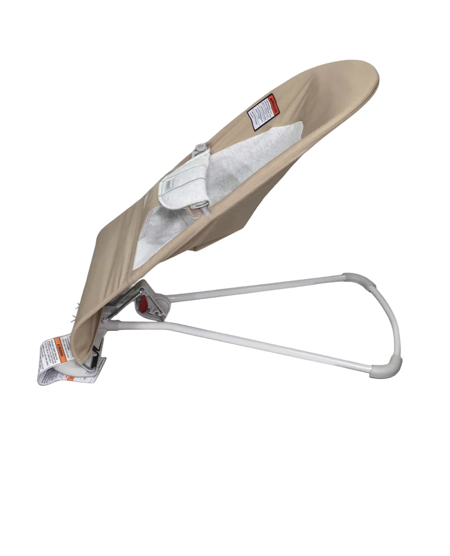 BabyBjorn Bouncer Balance Soft, Beige/Gray, Light Gray Frame - Image 2