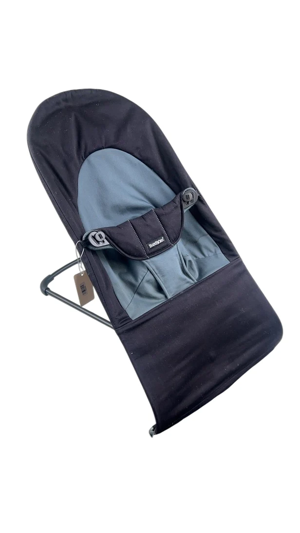 BabyBjorn Bouncer Balance Soft, Black Frame, Black/Dark Gray