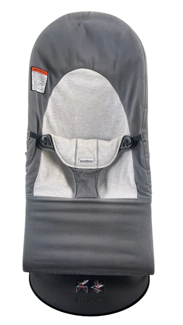 BabyBjorn Bouncer Balance Soft, Black Frame, Dark Gray/Gray - Image 2