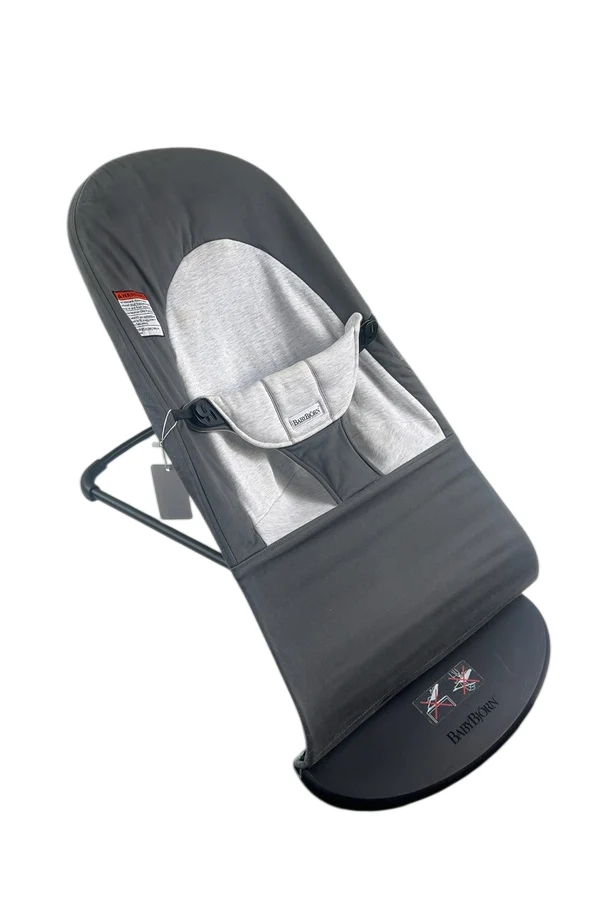 BabyBjorn Bouncer Balance Soft, Black Frame, Dark Gray/Gray