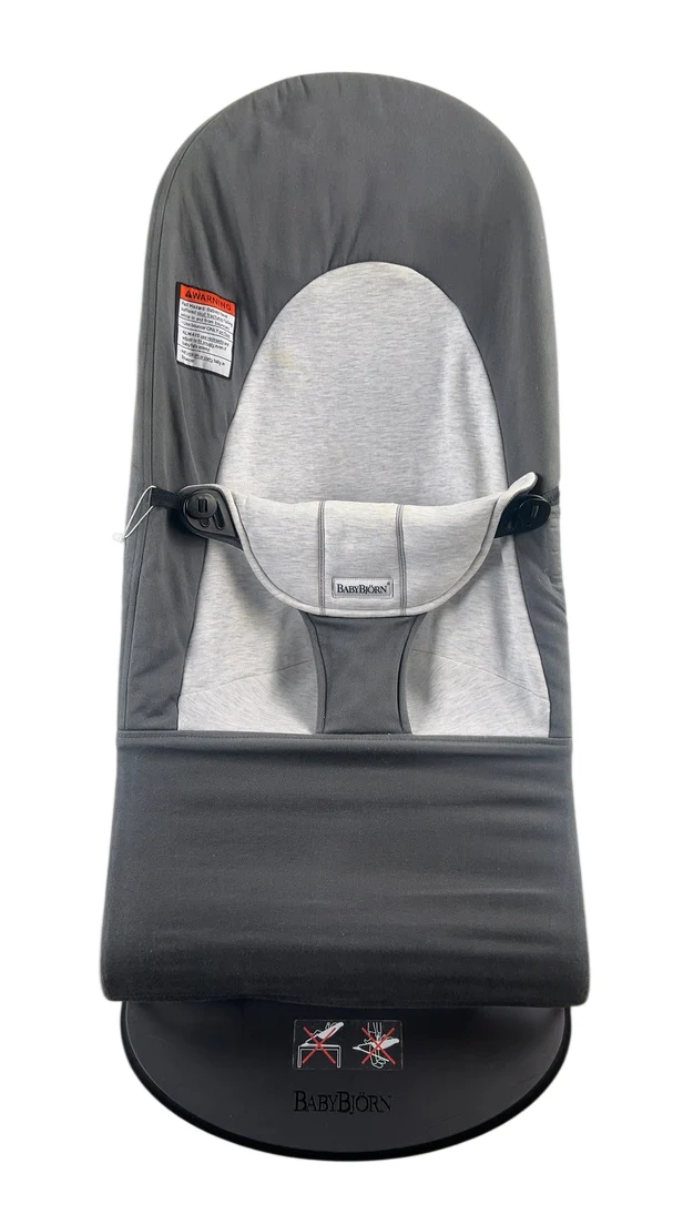 BabyBjorn Bouncer Balance Soft, Black Frame, Dark Gray/Gray - Image 2
